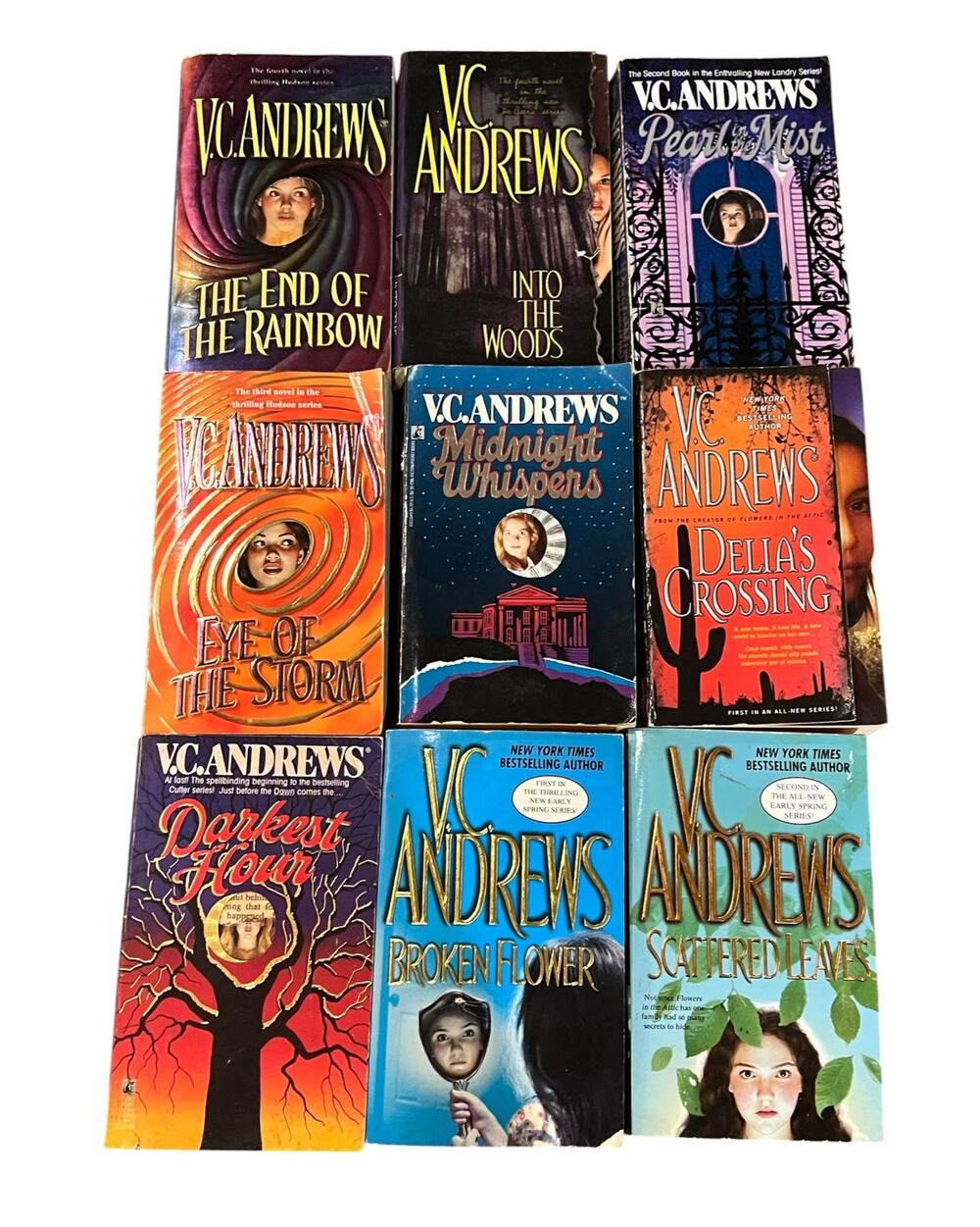 Vintage VC Andrews Keyhole Paperback Lot of 9 Early Spring, Hudson, Landry, Dawn